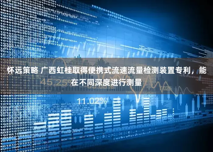 怀远策略 广西虹桂取得便携式流速流量检测装置专利，能在不同深度进行测量