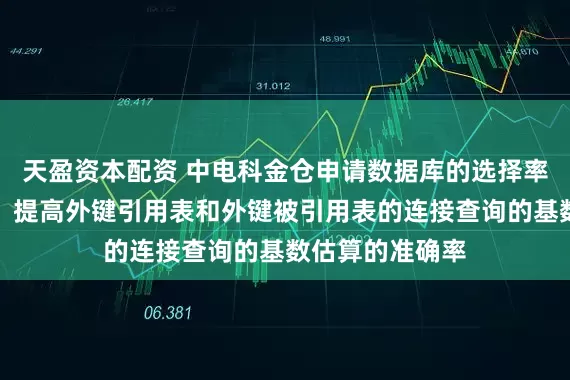 天盈资本配资 中电科金仓申请数据库的选择率确定方法专利，提高外键引用表和外键被引用表的连接查询的基数估算的准确率